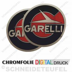 Garelli Tankaufkleber in chromglänzend
