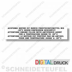 IHC Serviceaufkleber Frostschutzaufkleber