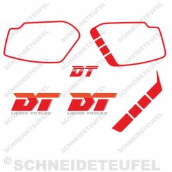 Ymaha DT 125 Aufkleberset rot