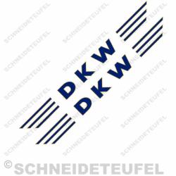 DKW Tankaufkleber blau