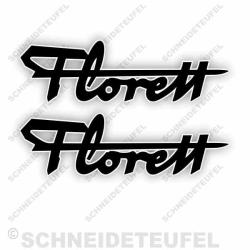 Florett Schriftzug Set