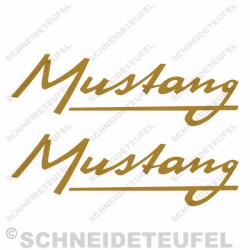 Kreidler Mustang Schriftzug Set gold