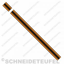 Kreidler Tankstreifen orange/schwarz