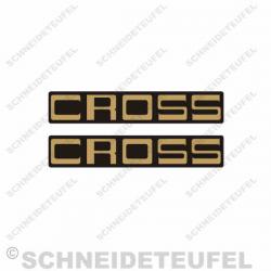 Kreidler Florett Cross Schriftzug Set
