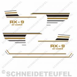 Hercules RX-9 Seiten-/Tankaufkleber Set