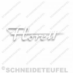 Kreidler Florett Schriftzug weiss