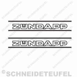 Zündapp Tankaufkleber s/w