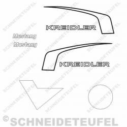 Kreidler Tankaufkleberset Mustang