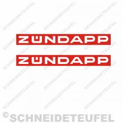 Zündapp Schriftzug Rot