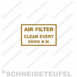 Enfield Luftfilteraufkleber