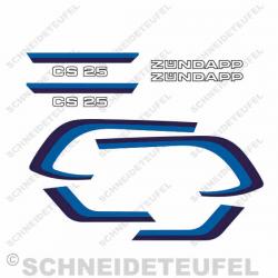 Zündapp CS 25 Dekorset blau