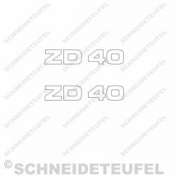 Zündapp ZD 40 Aufkleberset