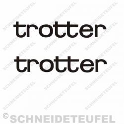 Trotter Aufkleberset schwarz