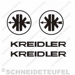 Kreidler Mofa Tankdekor schwarz