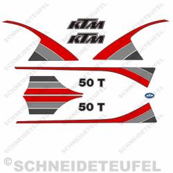 KTM 50 T Komplettset rot