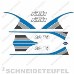 KTM 40 TS Komplettset blau