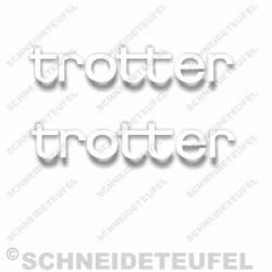 Trotter Aufkleber Weiss