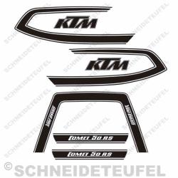 KTM Comet 50 RS Set Schwarz MATT