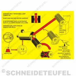 IHC Luftfilteraufkleber