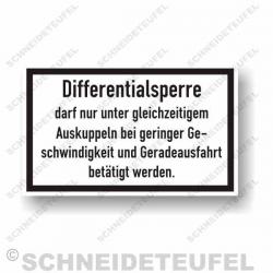 Güldner Serviceaufkleber Differentialsperre
