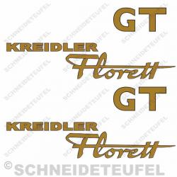 Kreidler Seitenaufkleber Florett GT Set