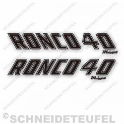 Malaguti Ronco 40 Tankaufkleber schwarz