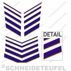 Hercules Prima 3S Aufkleberset blau gold