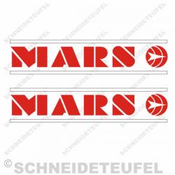 MARS Tankaufkleber Rot weiss