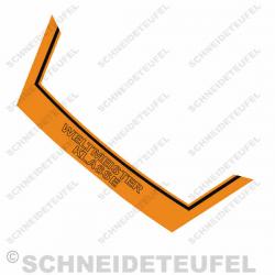 Kreidler Heckaufkleber Weltmeister orange