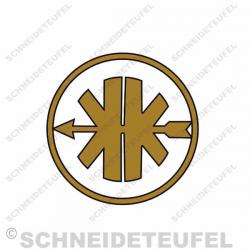 Kreidler Logo gold/schwarz klein