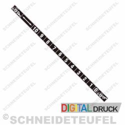 Hebestufen Aufkleber 0 - 10