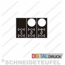 Aufkleber Schlepper Differentialsperre