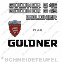 Güldner G 45 Aufkleberset Silber