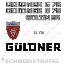 Güldner G 75 Aufkleberset Silber