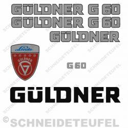 Güldner G 60 Aufkleberset Silber