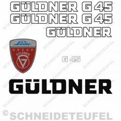 Güldner G45 Aufkleberset weiss