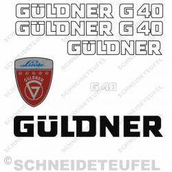 Güldner G 40 Aufkleberset Weiss