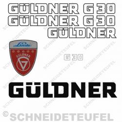 Güldner G30 Aufkleberset  weiss