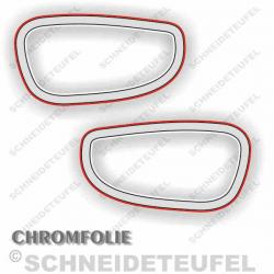 Rixe Tankaufkleber Chrom rot