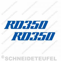 Yamaha RD 350 blau  Aufkleberset