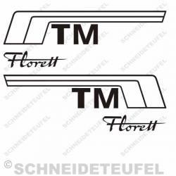 Kreidler Florett TM Seitenaufkleber Set
