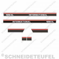 IHC International Aufkleberset rot weiss schwarz 10x160cm