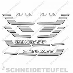 Zündapp KS 50 Komplettset silber
