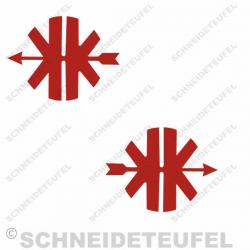Kreidler Logo rot Set
