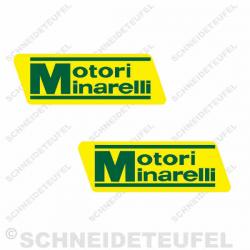 Motori Minarelli Aufkleber Set gelb/grün