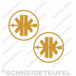 Kreidler Logo gold Set