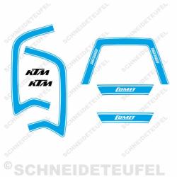 KTM Comet Set Blau Weiss