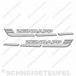 Zündapp KS Tankaufkleber silber
