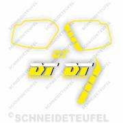 Ymaha DT 125 Aufkleberset gelb