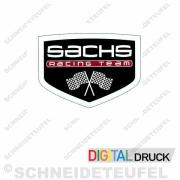 Sachs Racing Team Aufkleber schwarz